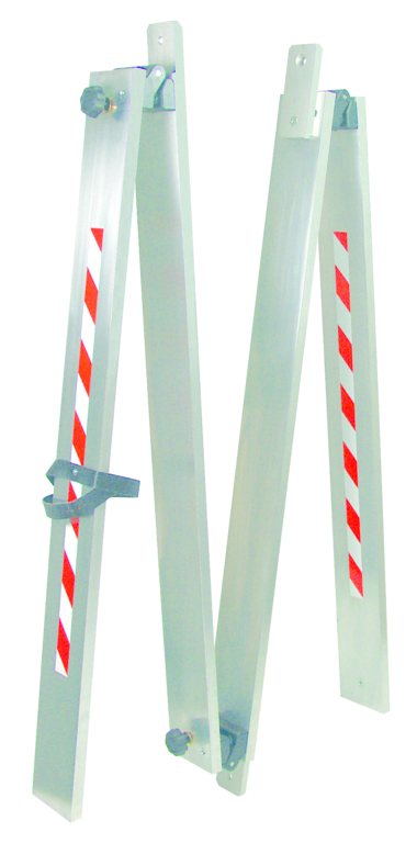 Wiegelatte, Profil 100 x 18 mm Gesamtlänge: 2 m, zusammengeklappt: 1 m