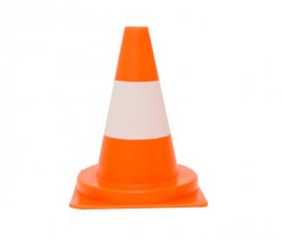 NESTLE Leitkegel PVC, weiß-rot, 32cm Zur Verkehrsabsicherung