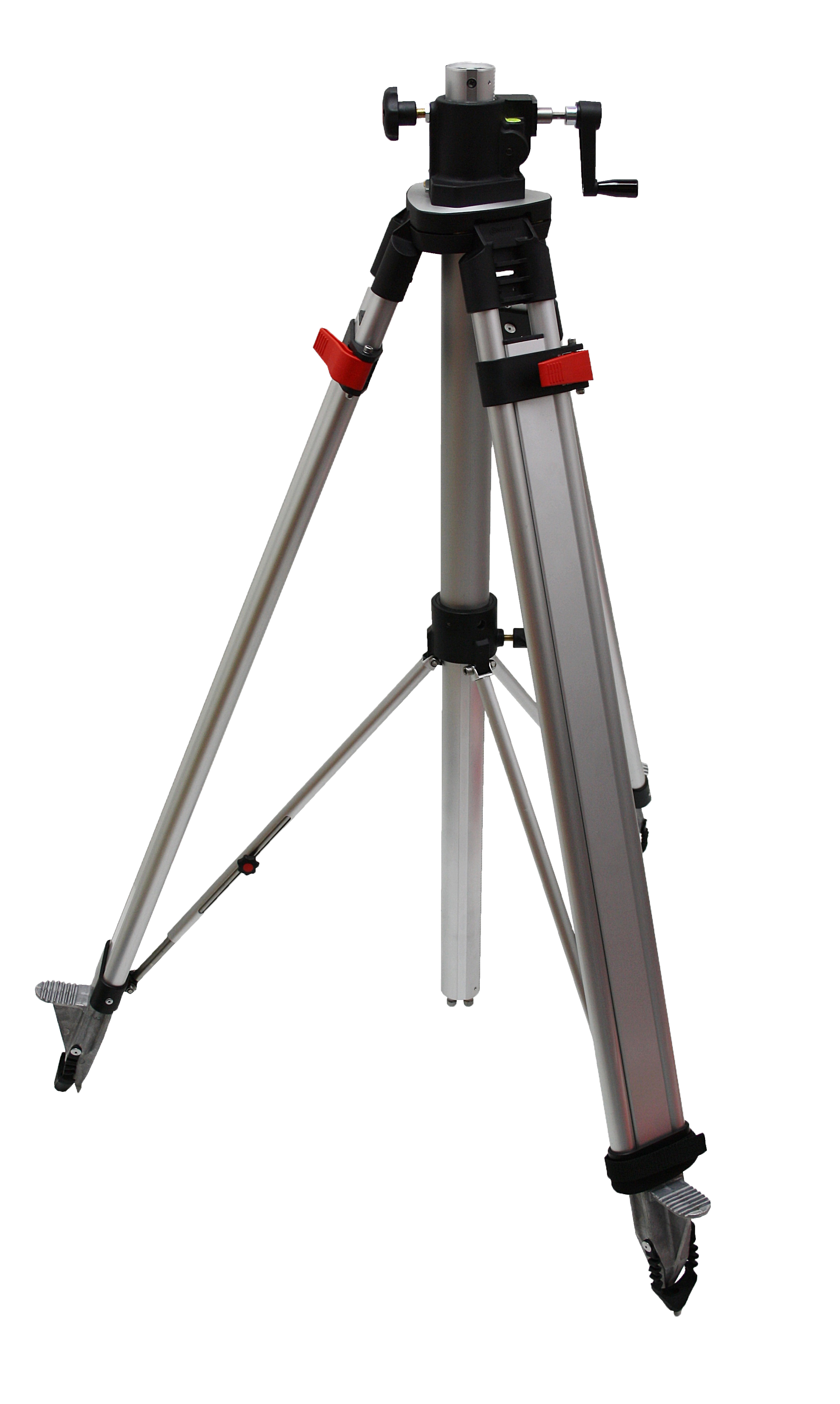 NESTLE Kanalschachtstativ inkl. 4 Verlängerungen à 100cm inkl. Handkurbel u. Adapter für Akkuschrauber,