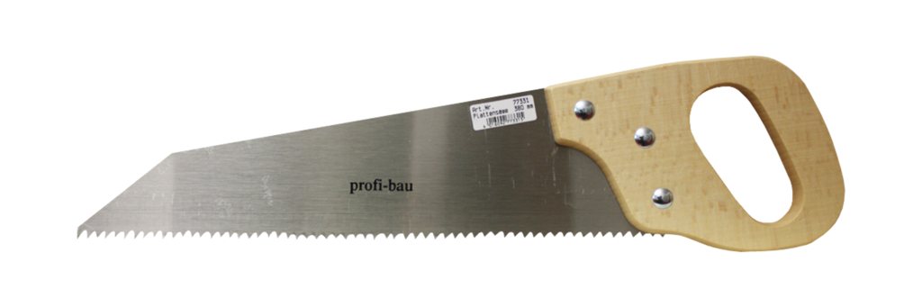 GK-Plattensäge mit ergonomischem Hartholzgriff 380 mm zum Schneiden von GK-Platten, Gipsbauplatten und ähnlichem Material 