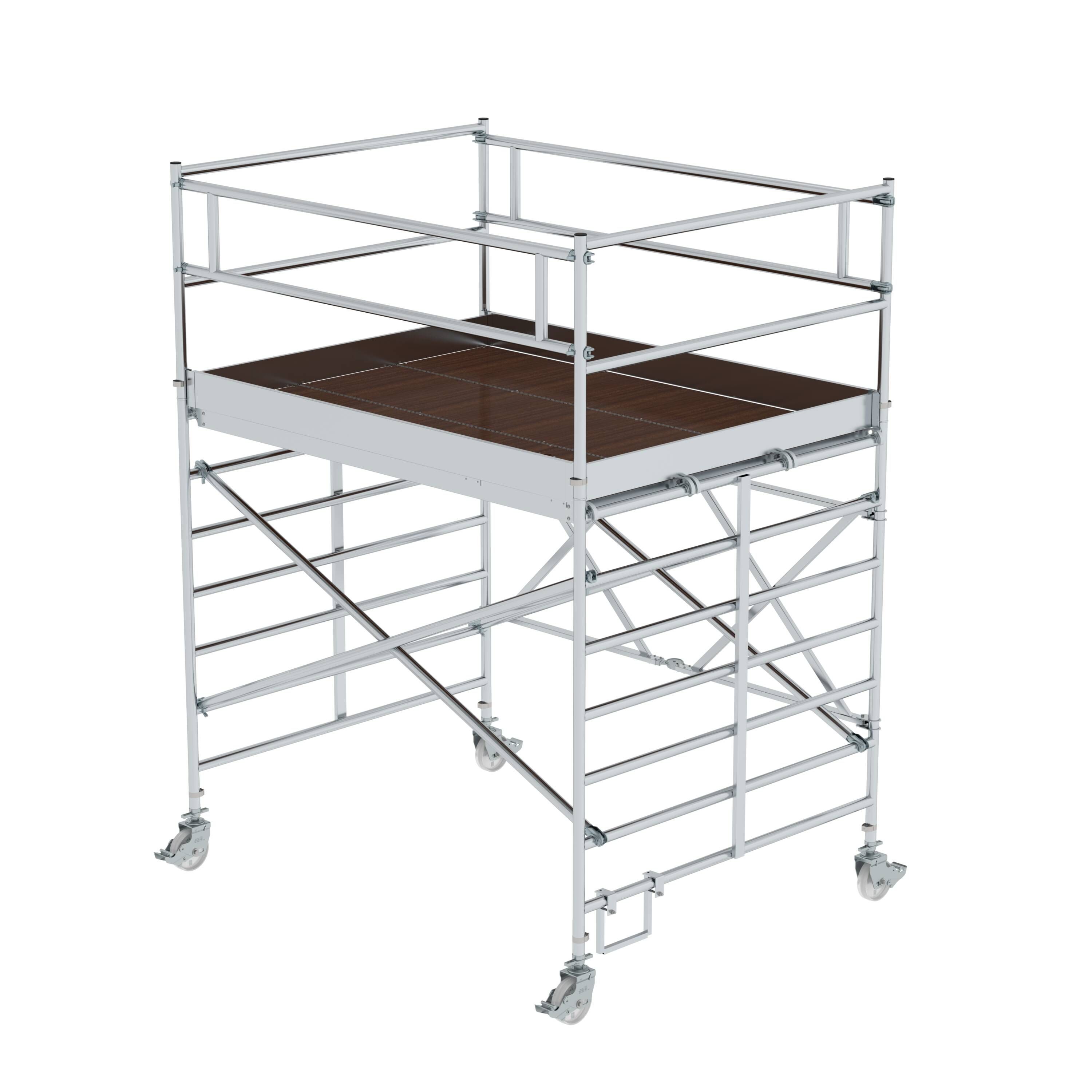 Klappgerüst mit Dreifach-Plattform Plattformhöhe 2,35 m Arbeitshöhe bis ca. 4,40 m  Klappgerüst mit Dreifach-Plattform Plattformhöhe 2,35 m Arbeitshöhe bis ca. 4,40 m