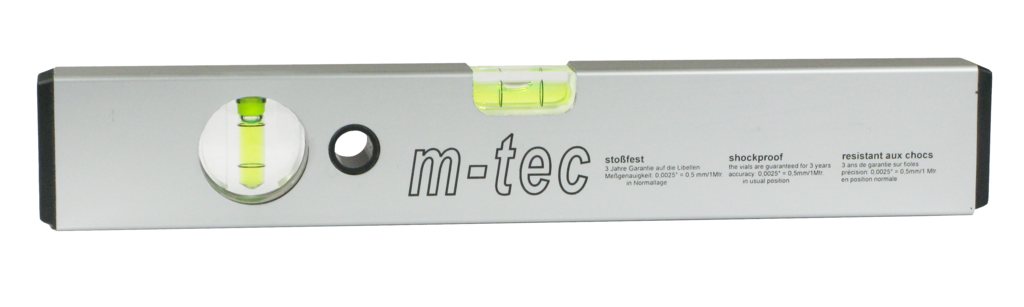 Wasserwaage "m-tec",300 mm, silber eloxiert