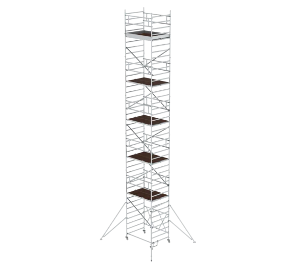 Klappgerüst 1,35 x 1,80 m mit Ausleger Plattformhöhe 10,80 m  Klappgerüst 1,35 x 1,80 m mit Ausleger Plattformhöhe 10,80 m