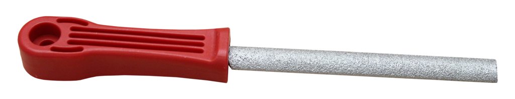 Fliesenfeile 130 mm, flach/halbrund, Korn 80,  KST-Griff