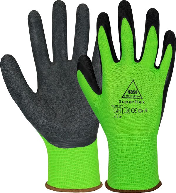 Sicherheitshandschuh SuperFlex green Gr.10  
