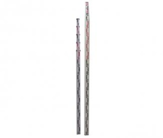 NESTLE Messlatte Teleskopnivelliermeter 7m, E-Teilung Rückseite Stichmaß