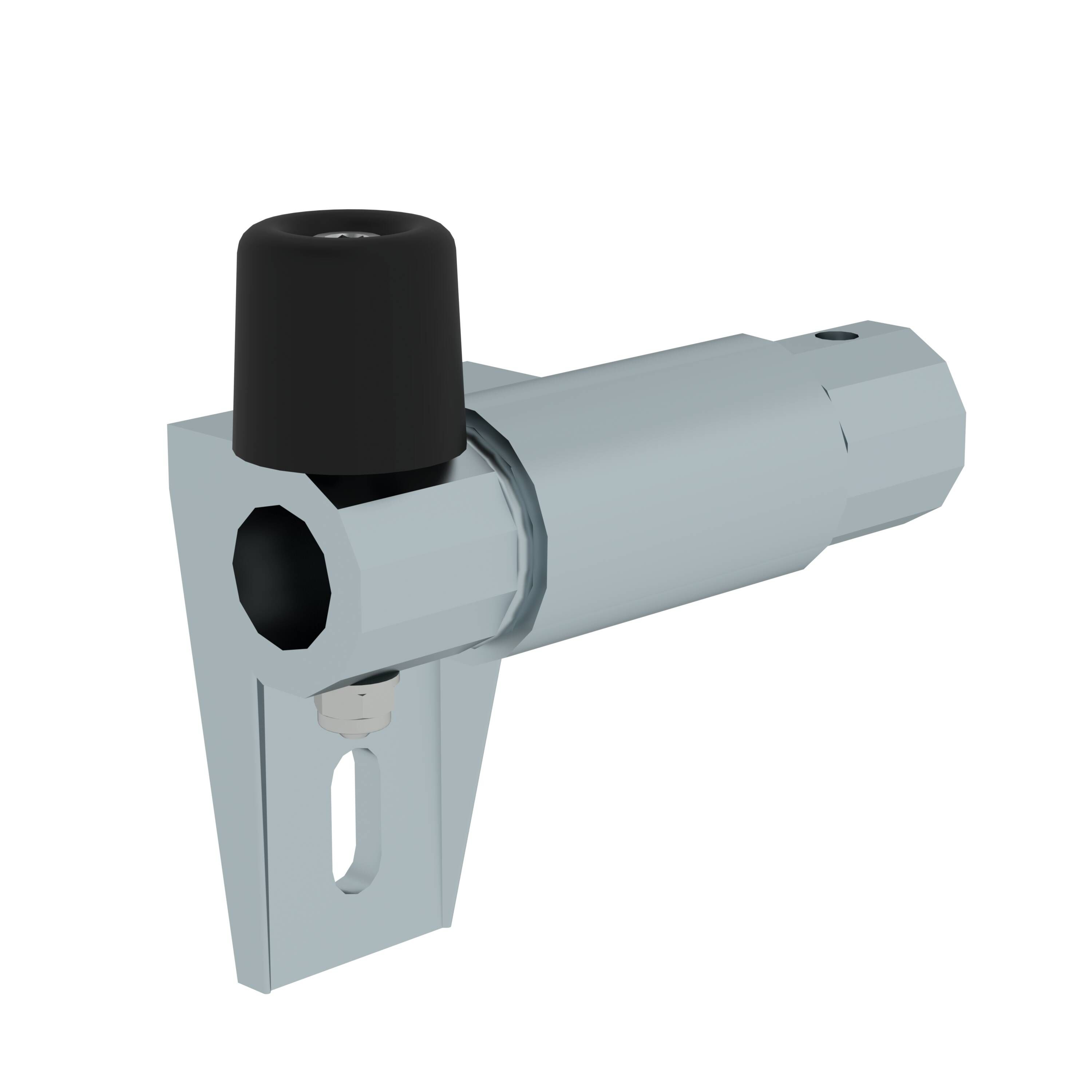 Halter für Regalleiter-Schienenanlage Endanschlag links Schienenanlage Halter mit Endanschlag links