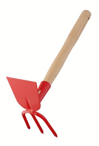 Doppelhäckchen, 3 Zinken,gerades angeschliffenes Blatt Arbeitsbreite 7 cm