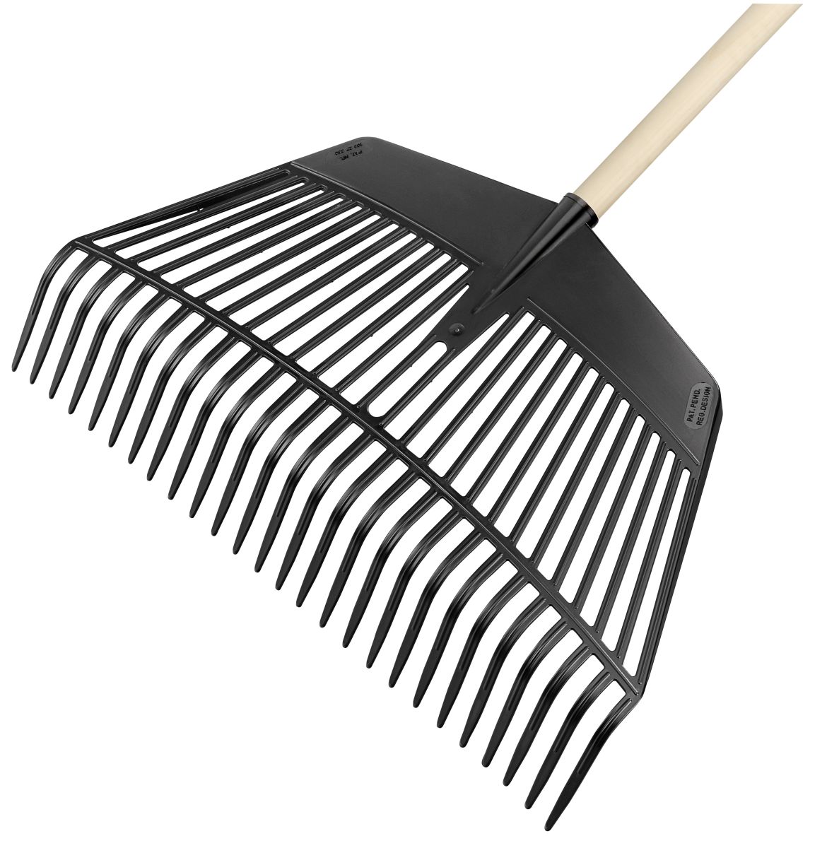 Flora Kombi-Laubrechen und -gabel  (ohne Stiel) Arbeitsbreite 60 cm, 26 Zinken, Dülle ø 28 mm  Flora Kombi-Laubrechen und -gabel  (ohne Stiel) Arbeitsbreite 60 cm, 26 Zinken, Dülle ø 28 mm