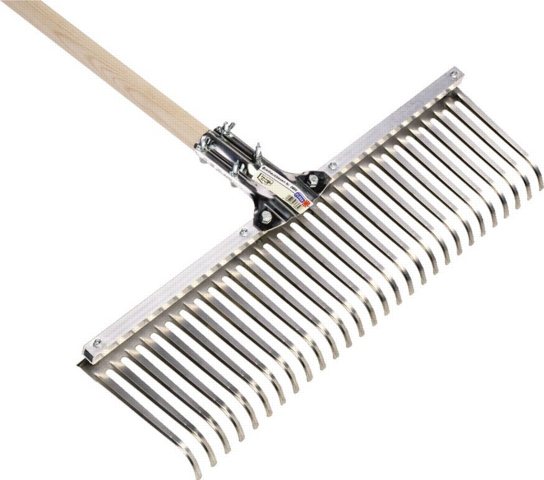 Breitlaubbesen aus Edelstahl  (ohne Stiel) Arbeitsbreite 56 cm