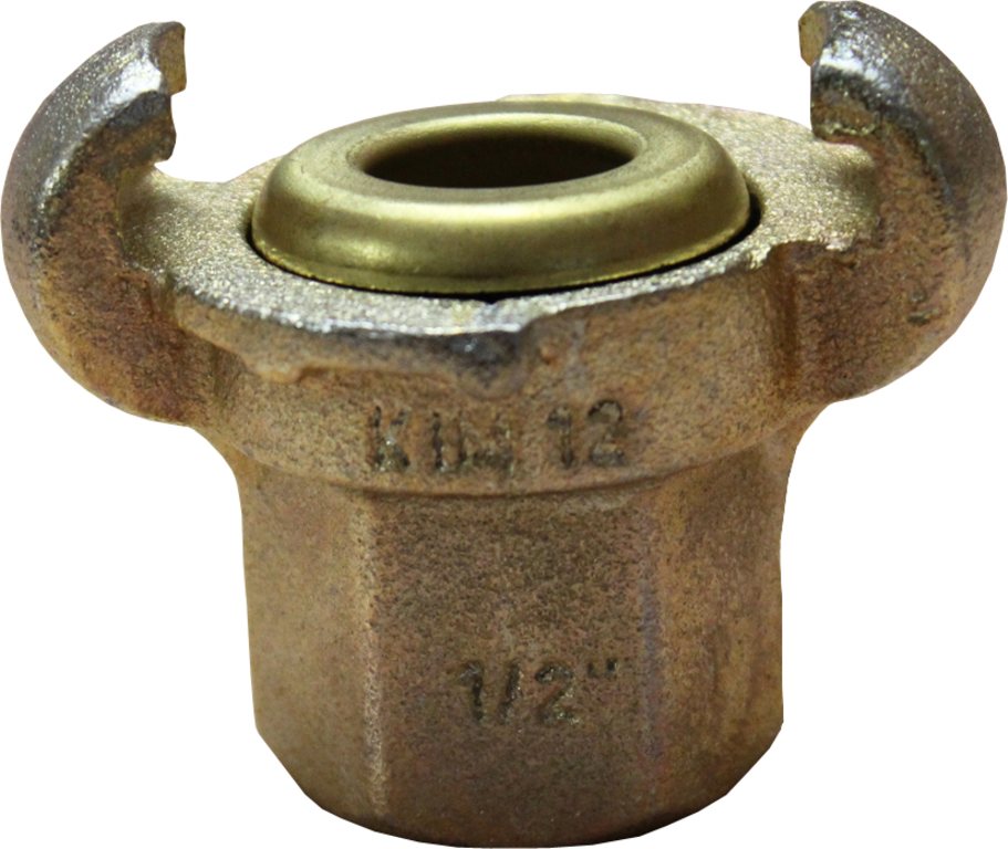 Pressluftschlauchkupplung mit Messingdichtung, Innengewinde 3/4"