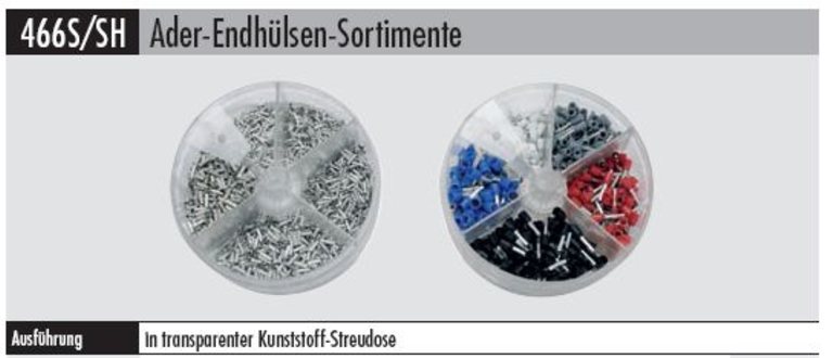 Ader-Endhülsen  466 S- 1     Sortiment