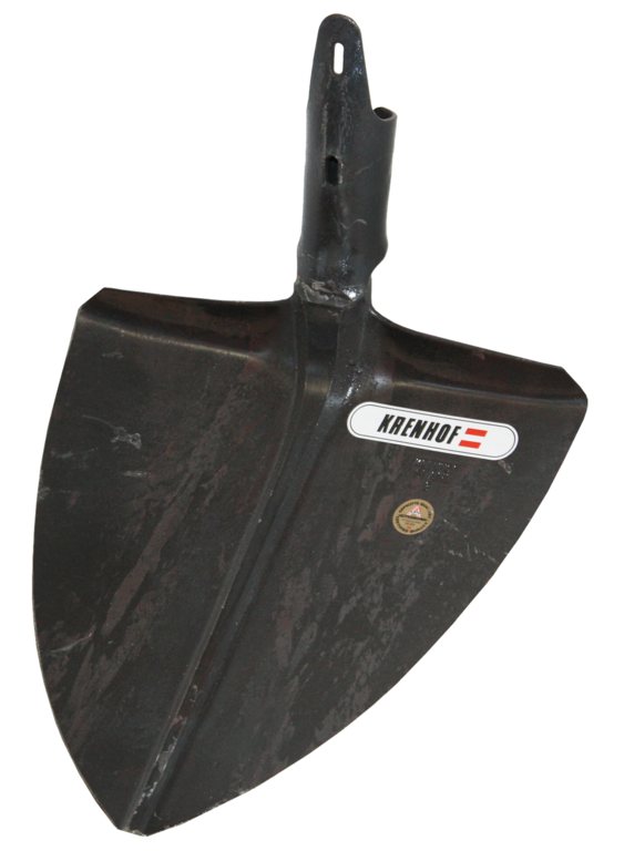 Bayerische Schaufel,Rippe oben Gr.5,Dülle 3/4,gehärtet,schwarz,pb