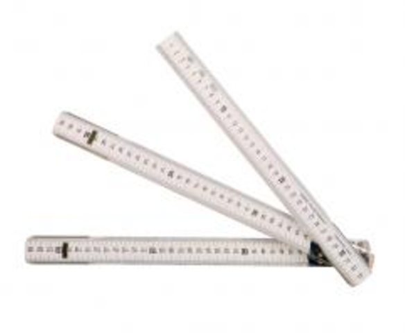 NESTLE Gliedermaßstab Kunststoff, 2m, mm-Teilung beidseitig