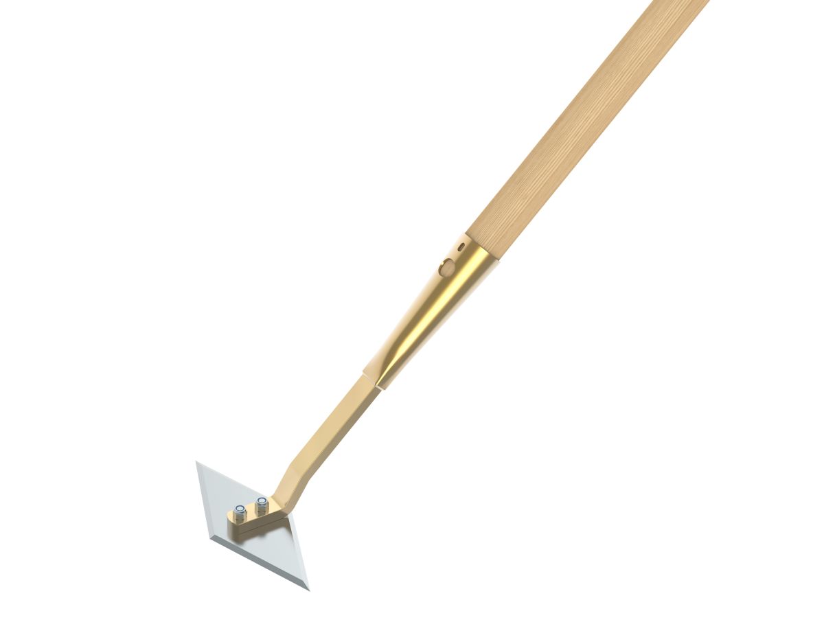 Flora Profi-Rhombusschuffel (gehärtet)  (ohne Stiel) gehärtetes Blatt B 15 cm