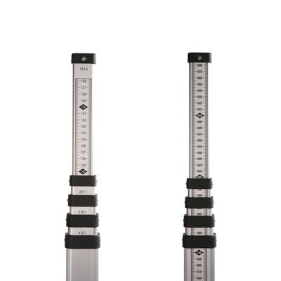 NESTLE Messlatte Teleskopnivelliermeter 4m, E-Teilung Rückseite mm-Ablesung am Fuß beginnend ink NESTLE Messlatte Teleskopnivelliermeter 4m, E-Teilung Rückseite mm-Ablesung am Fuß beginnend ink