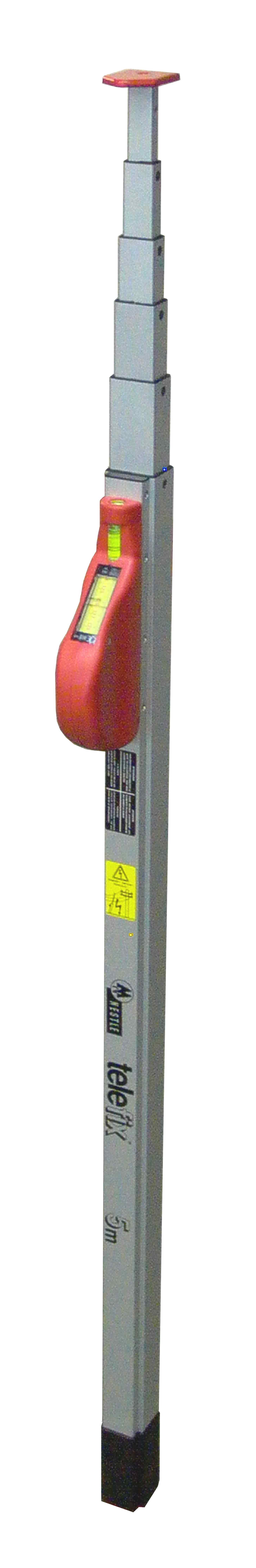 NESTLE Teleskopmetermaß TELEFIX 5,  Aluminium, 99-500cm Horizontal- und Vertikallibelle  NESTLE Teleskopmetermaß TELEFIX 5,  Aluminium, 99-500cm Horizontal- und Vertikallibelle