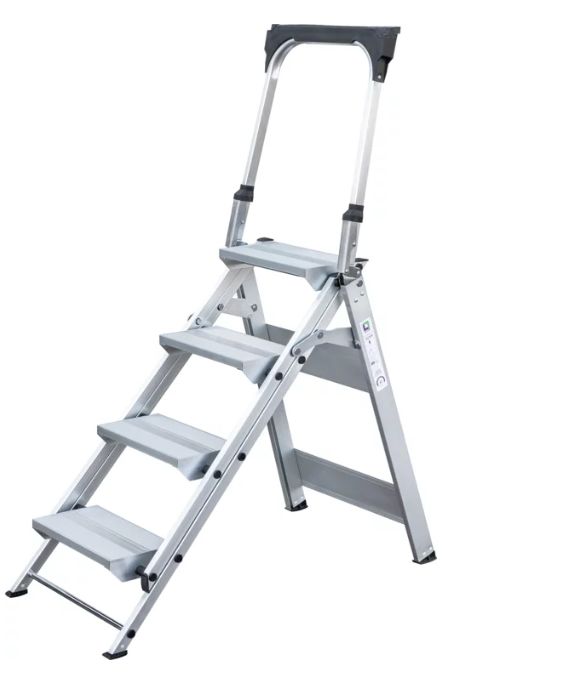 Klapptreppe mit Haltebügel 4 Stufen Arbeitshöhe bis ca. 2,90 m