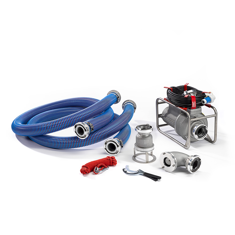 Mast Abwassertauchpumpen Set ATP 10 RL im Edelstahlrahmen 230V SET mit Zubehör