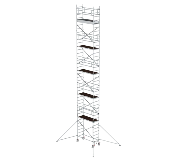 Rollgerüst 0,75 x 1,80 m mit Ausleger Plattformhöhe 10,35 m  Rollgerüst 0,75 x 1,80 m mit Ausleger Plattformhöhe 10,35 m