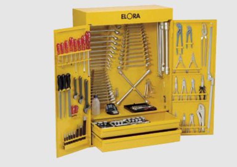 Werkzeugschrank  1100 L - leer  - zweitürig, mit 2 Schubladen Breite 650 mm,Höhe 1000 mm, Tiefe 300 mm Werkzeugschrank  1100 L - leer  - zweitürig, mit 2 Schubladen Breite 650 mm,Höhe 1000 mm, Tiefe 300 mm