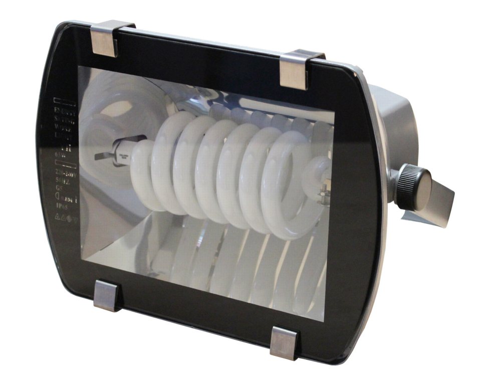 Energiespar-Flutlichtstrahler 65 Watt ovale Form