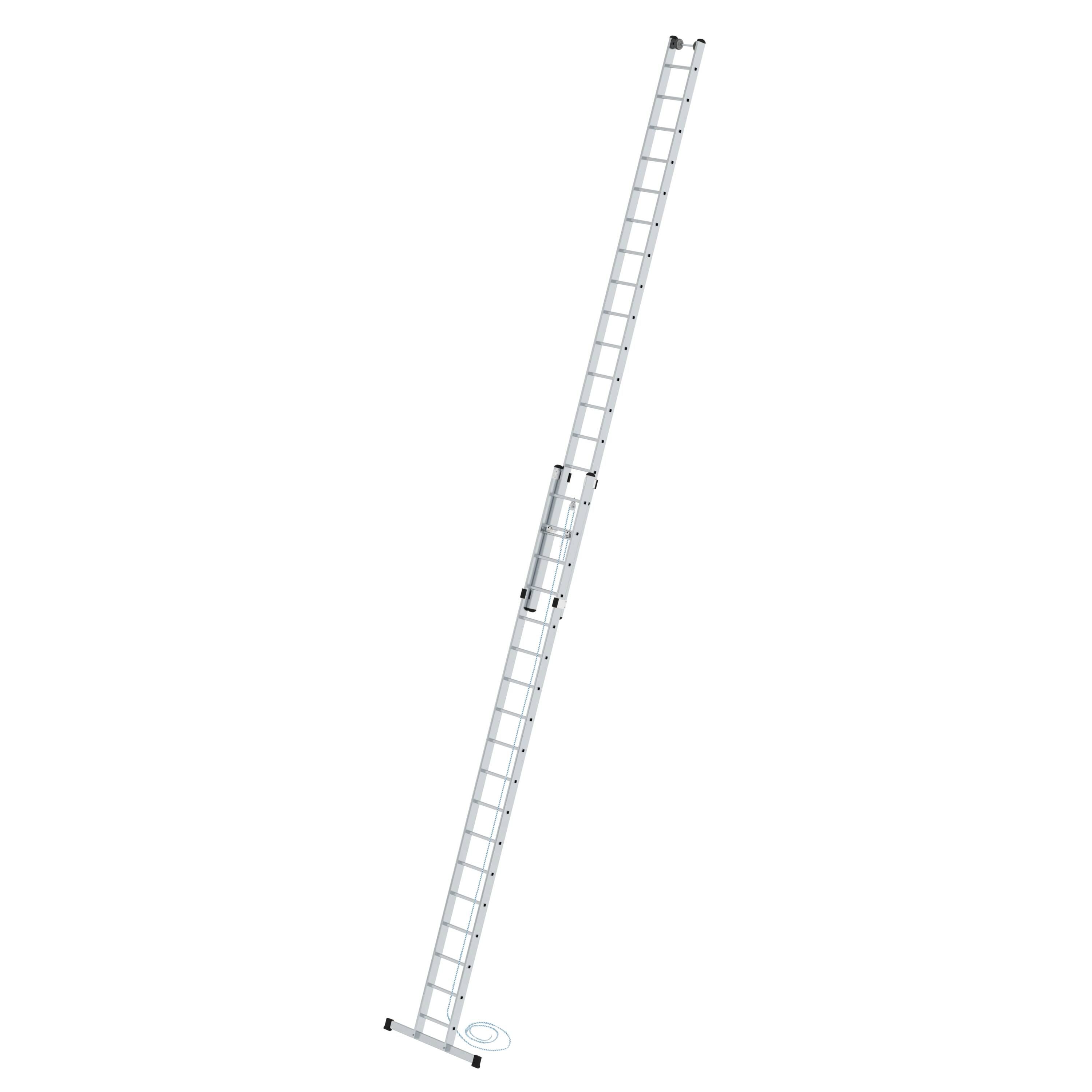 Sprossen-Seilzugleiter 2-teilig mit Standard-Traverse 2x18 Sprossen
