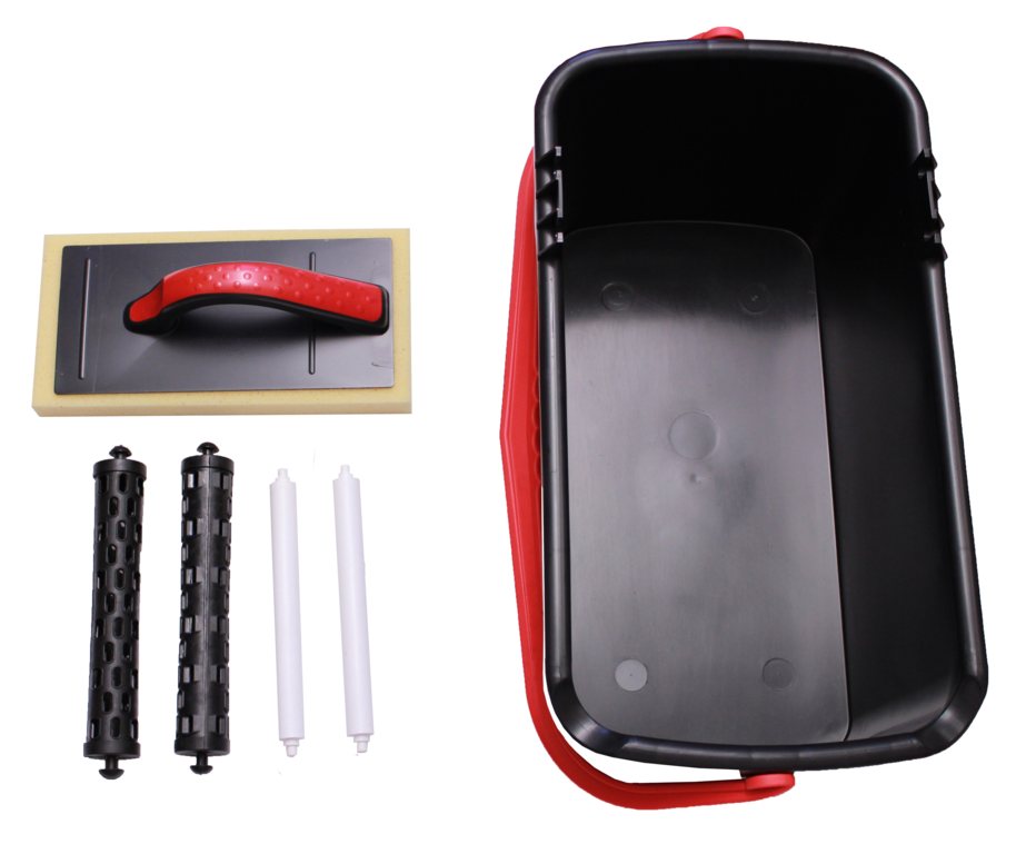 Fliesen-Wasch-Set  Super mit Hydro-Fliesenwaschbrett Fliesen-Wasch-Set  Super mit Hydro-Fliesenwaschbrett