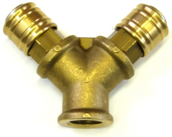 Mehrwegabzweigung o. Kupplung, Zweiweg, 1/2" IG