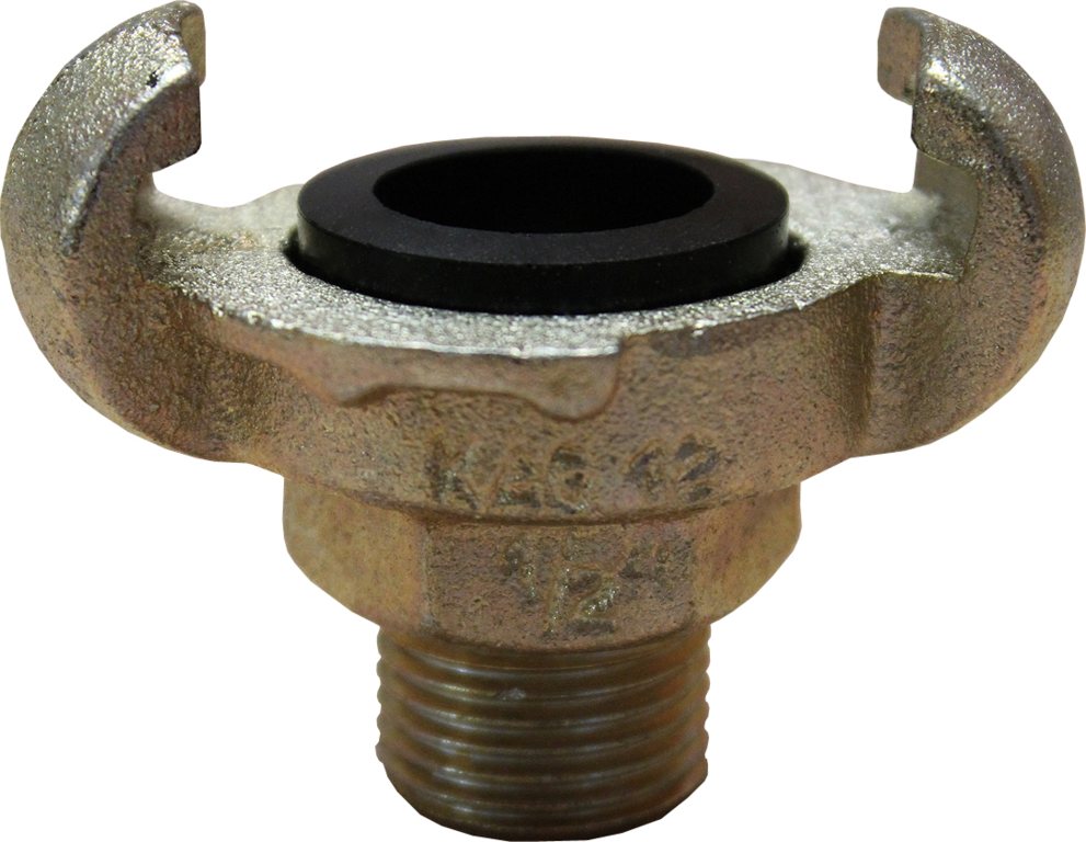 Pressluftschlauchkupplung mit Gummidichtung, Außengewinde 3/4"