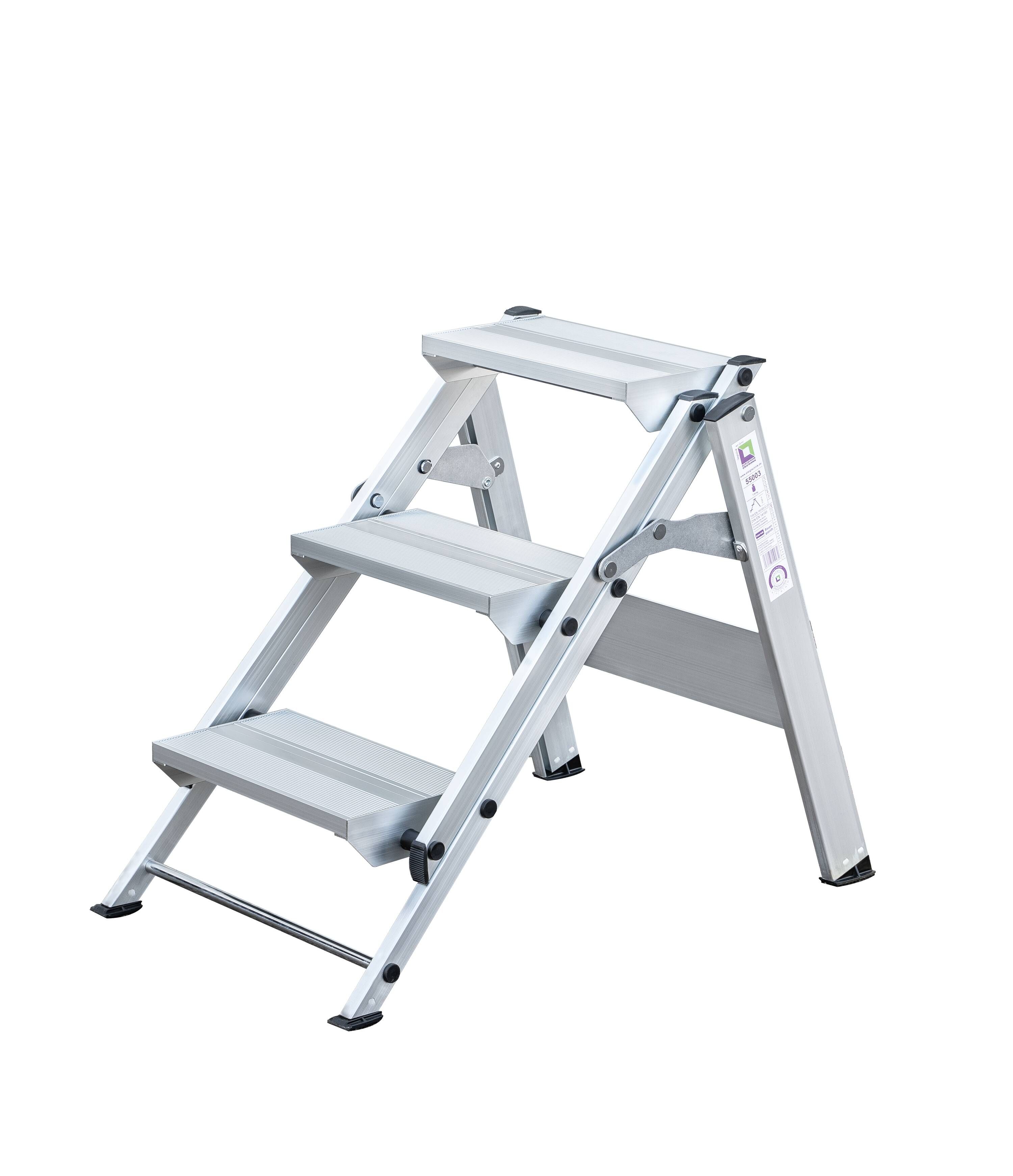 Klapptreppe 3 Stufen Arbeitshöhe bis ca. 2,70 m