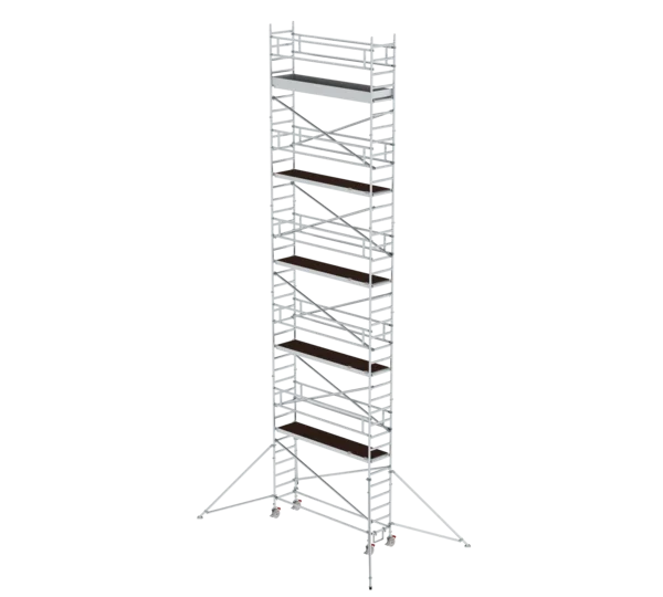 Rollgerüst 0,75 x 3,0 m mit Ausleger Plattformhöhe 10,35 m 