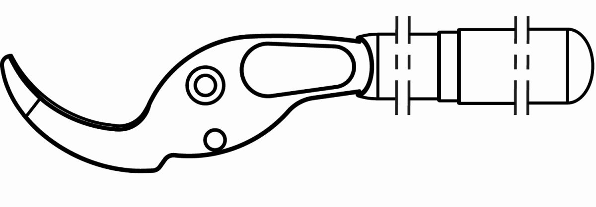 Felco Griff mit Gegenklinge für F220/1  Felco Griff mit Gegenklinge für F220/1