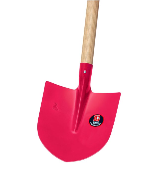 IDEAL RUHR-BRILLANT Frankfurter Schaufel, Gr. 5 Eschenstiel 130cm, gehärtet, rot, ohne Aufbug