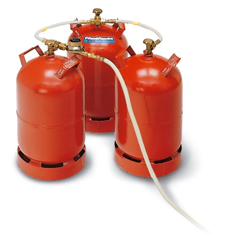 Mehrflaschen-Set zum Anschluss von 2 - 3 Gasflaschen 