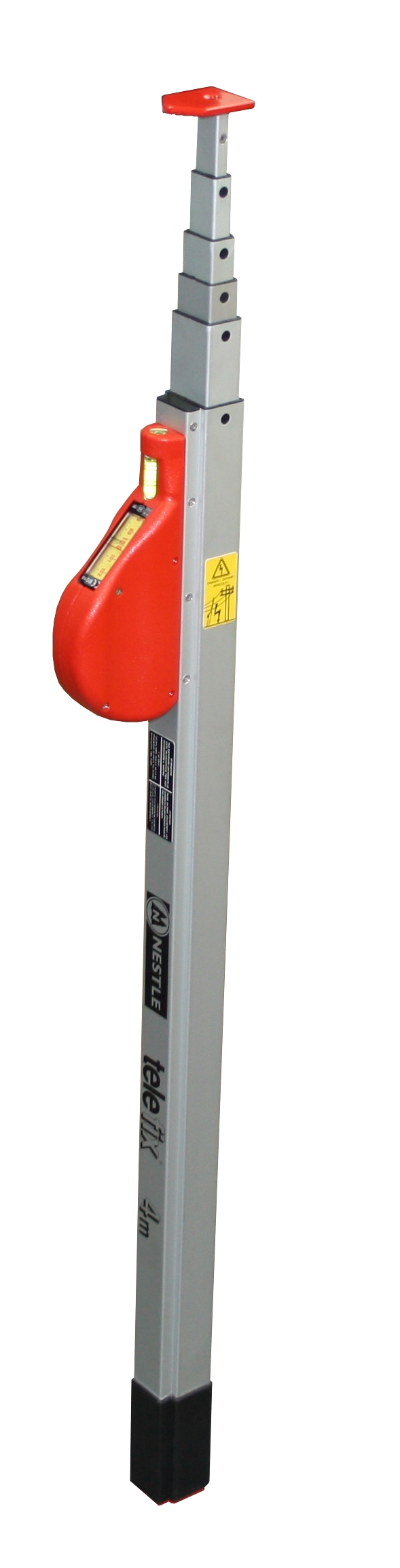 NESTLE Teleskopmetermaß TELEFIX 4,  Aluminium, 83-400cm Horizontal- und Vertikallibelle  NESTLE Teleskopmetermaß TELEFIX 4,  Aluminium, 83-400cm Horizontal- und Vertikallibelle