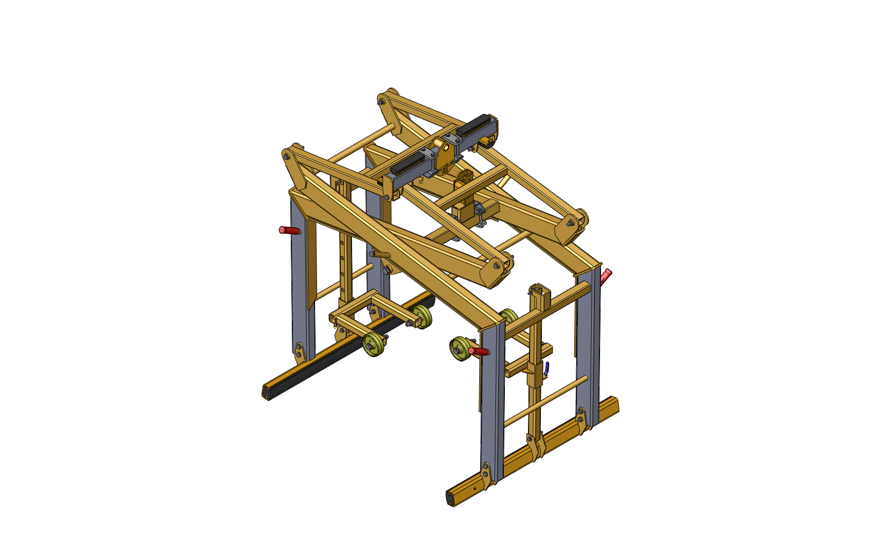 Scherengreifer SG-100-PGL2 mit Gummigreifbacken PGL21200 mm lang  Scherengreifer SG-100-PGL2 mit Gummigreifbacken PGL21200 mm lang