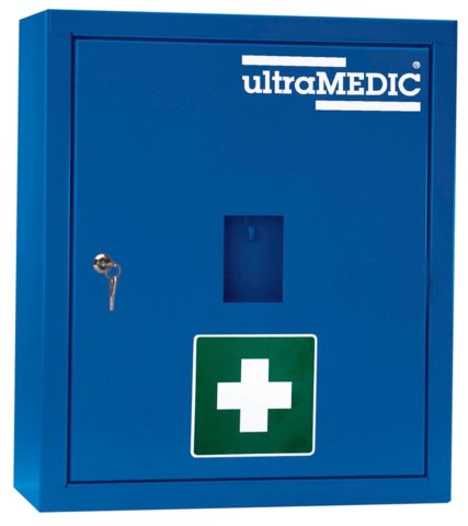 Steh-/Anbauschrank ultraTOP-LOCKER "023", mit Füllung DIN 13169, blau