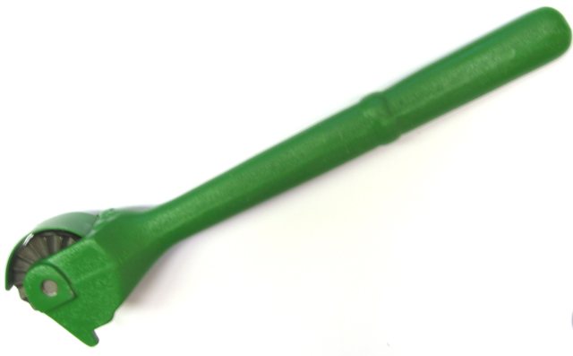 Abrichter komplett mit Schutzvorrichtung und. 4 gewellten Hartgußrädchen Abrichter komplett mit Schutzvorrichtung und. 4 gewellten Hartgußrädchen