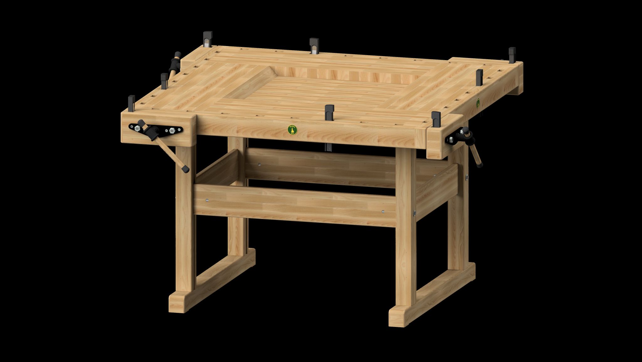 Hobel-Gruppenwerkbank Modell 69 - 4 Arbeitsplätze -