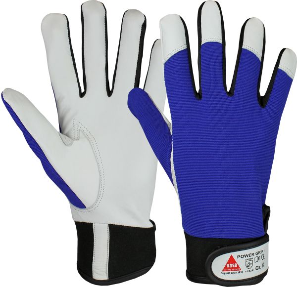 Sicherheitshandschuh Power Grip I, Gr. 10  Nappaleder blau 