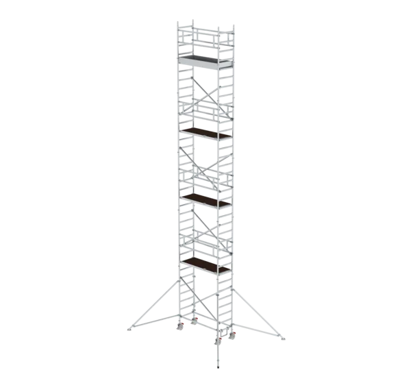 Rollgerüst 0,75 x 1,80 m mit Ausleger Plattformhöhe 9,35m  Rollgerüst 0,75 x 1,80 m mit Ausleger Plattformhöhe 9,35m