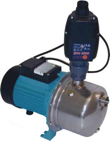 Hauswasserwerk JET 100/E INOX 230 V, 45 Liter/min. mit Fluomac Brio Steuerung