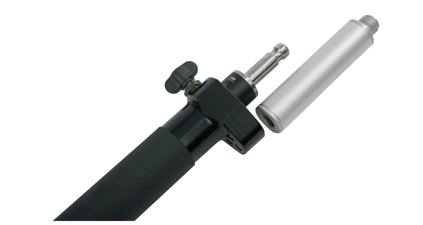 NESTLE Vermesserstabzubehör Adapter für GPS-Lotstock, Länge 10cm für Antenne, LEICA-Steckzapfen - 5/8" für