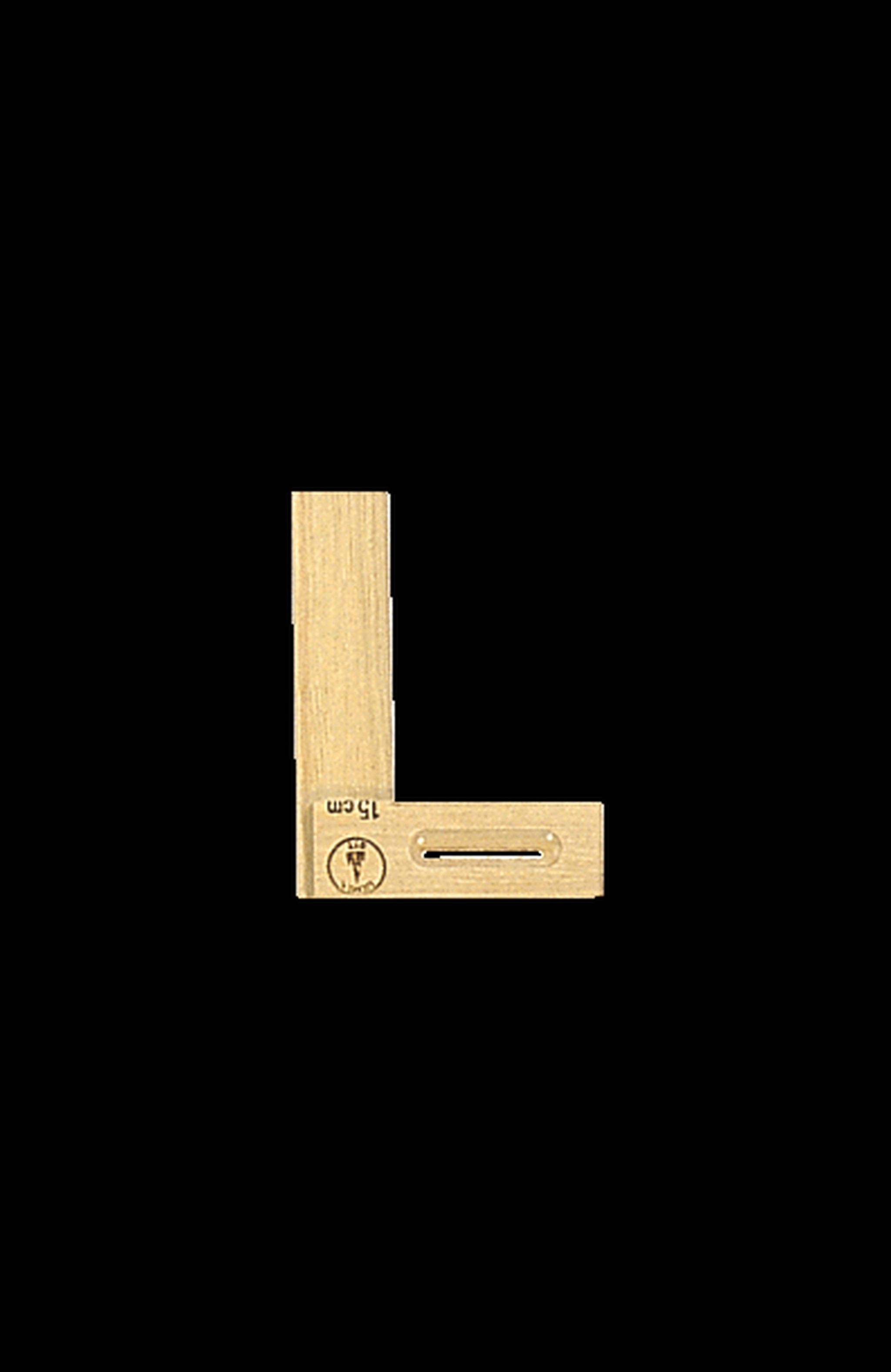 Ulmia Winkel aus Weißbuche 150 mm Naturlackiert                                                                  