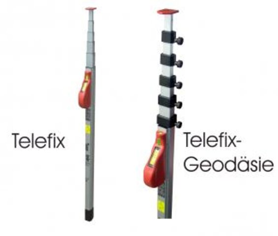 NESTLE Teleskopmetermaß TELEFIX 6,  Aluminium, 116-600cm Horizontal- und Vertikallibelle