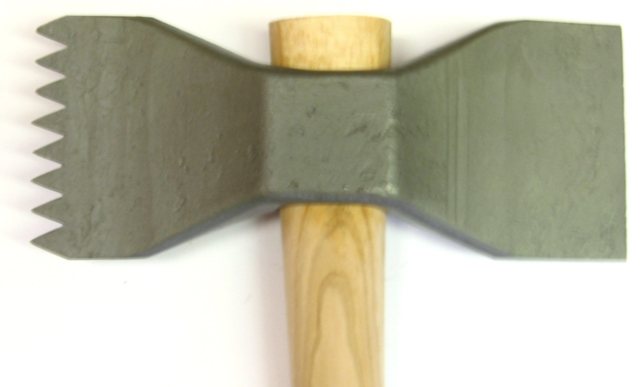 Stahl-Flächen (einseitig gezahnt, einseitig Schneide) Zähnezahl 4, Schneidbreite 40 mm