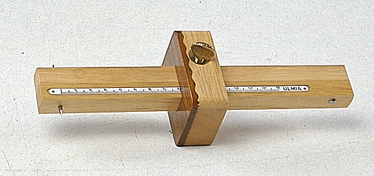 Ulmia Streichmaß aus Weißbuche ohne Kurvenanschlag Maßskala von 0 - 150 mm