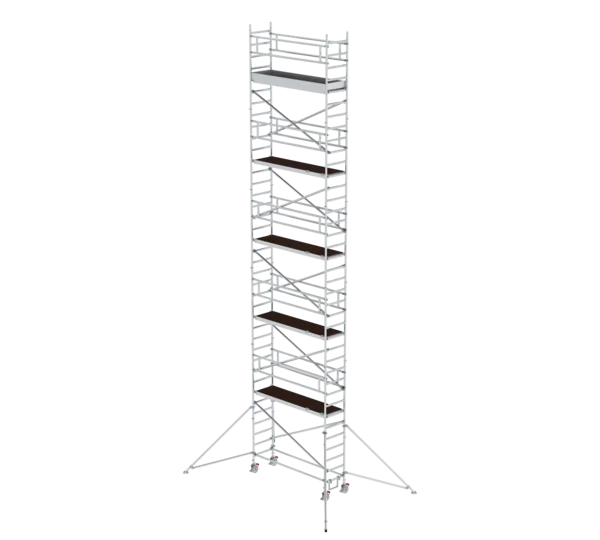 Rollgerüst 0,75 x 2,45 m mit Ausleger Plattformhöhe 10,35 m  Rollgerüst 0,75 x 2,45 m mit Ausleger Plattformhöhe 10,35 m