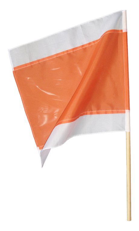 Warnflagge, 500 x 500 mm, rot/weiß